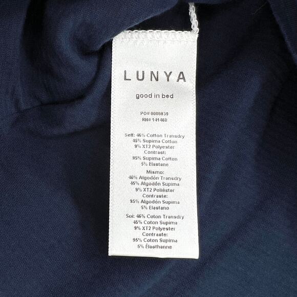 LUNYA Cool Shorts Womens Small Deep Blue Sleep Pajama Lounge Pull On Navy NEW - Picture 8 of 13